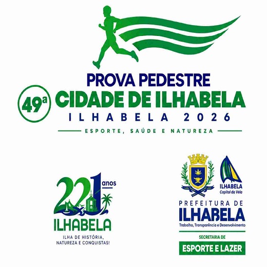 Logo 49ª Corrida Pedestre Cidade de Ilhabela – 2026